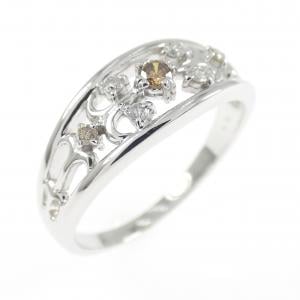 K14WG ダイヤモンド リング 0.15CT