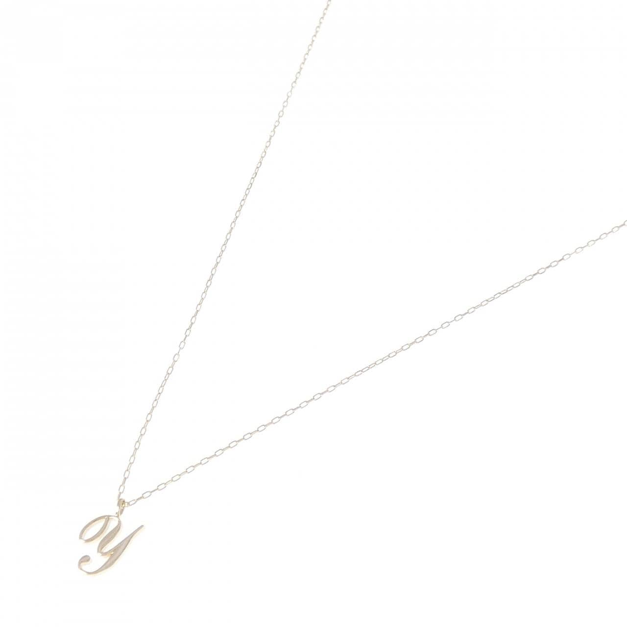 K10YG イニシャルY ネックレス