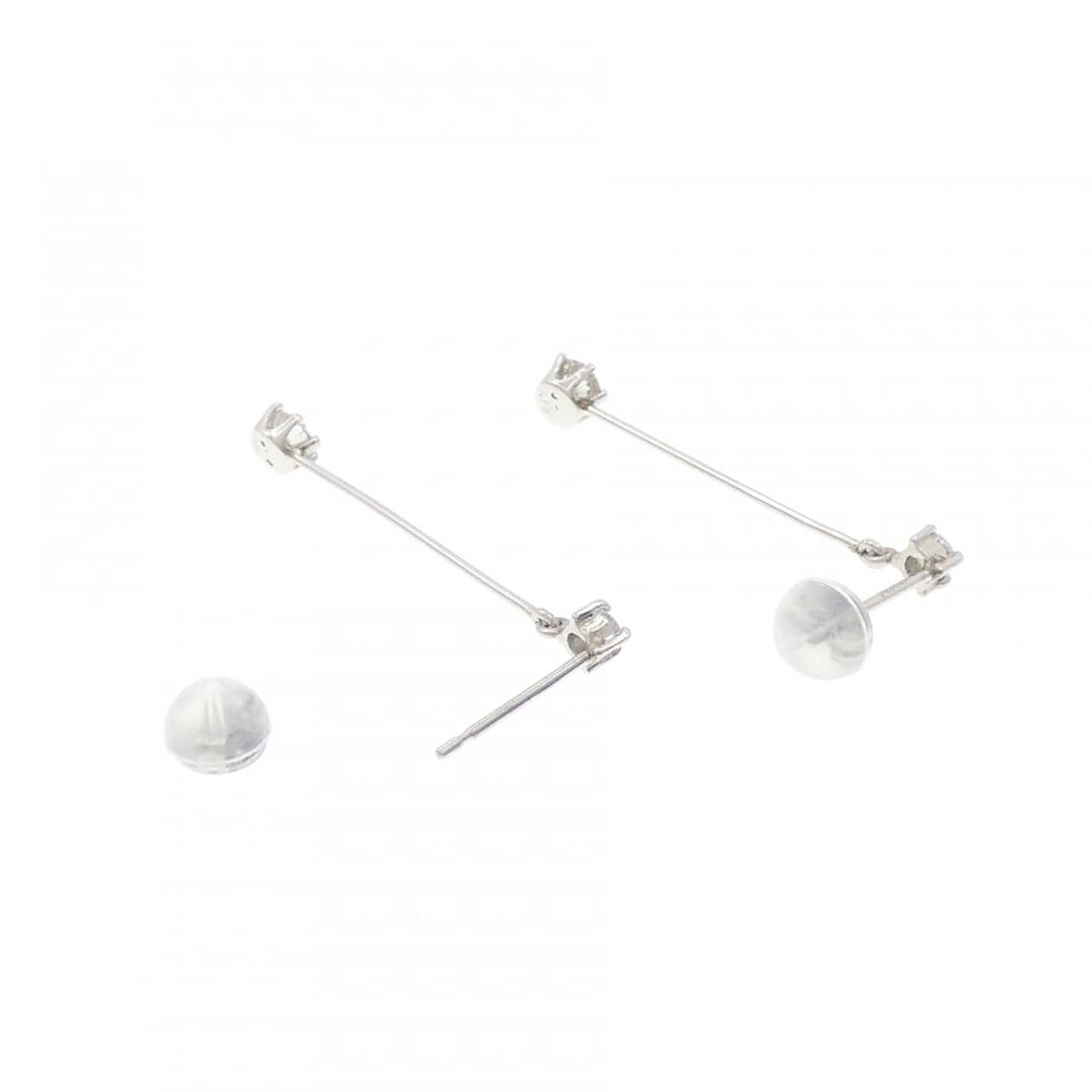 PT900 ダイヤモンド ピアス 0.36CT