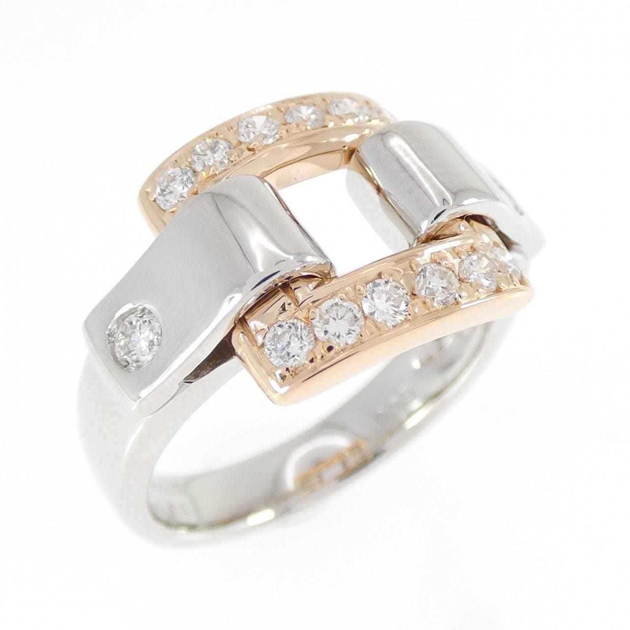 PT900/K18YG ダイヤモンド リング 0.35CT