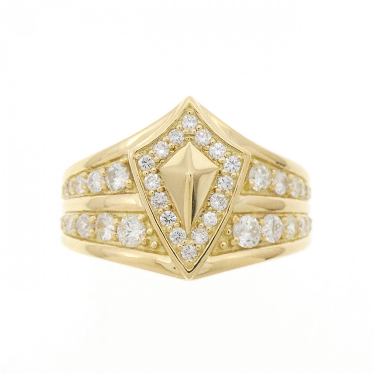 K18YG ダイヤモンド リング 0.85CT