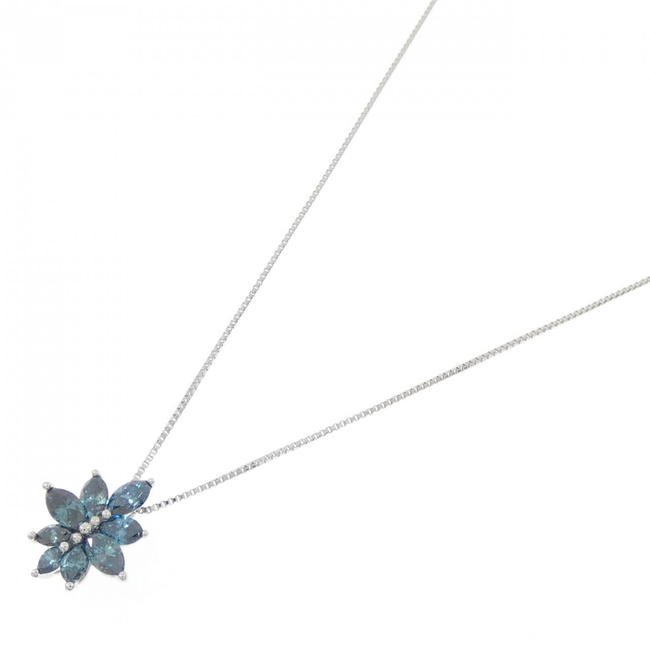 K18WG ダイヤモンド ネックレス 0.30CT