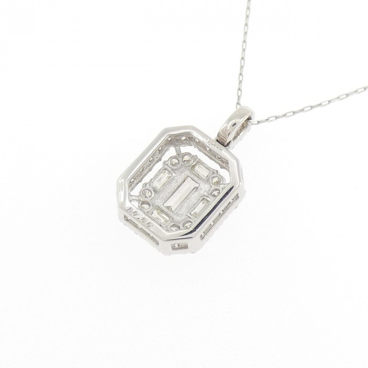 【新品】PT900/PT850 ダイヤモンド ネックレス 0.50CT