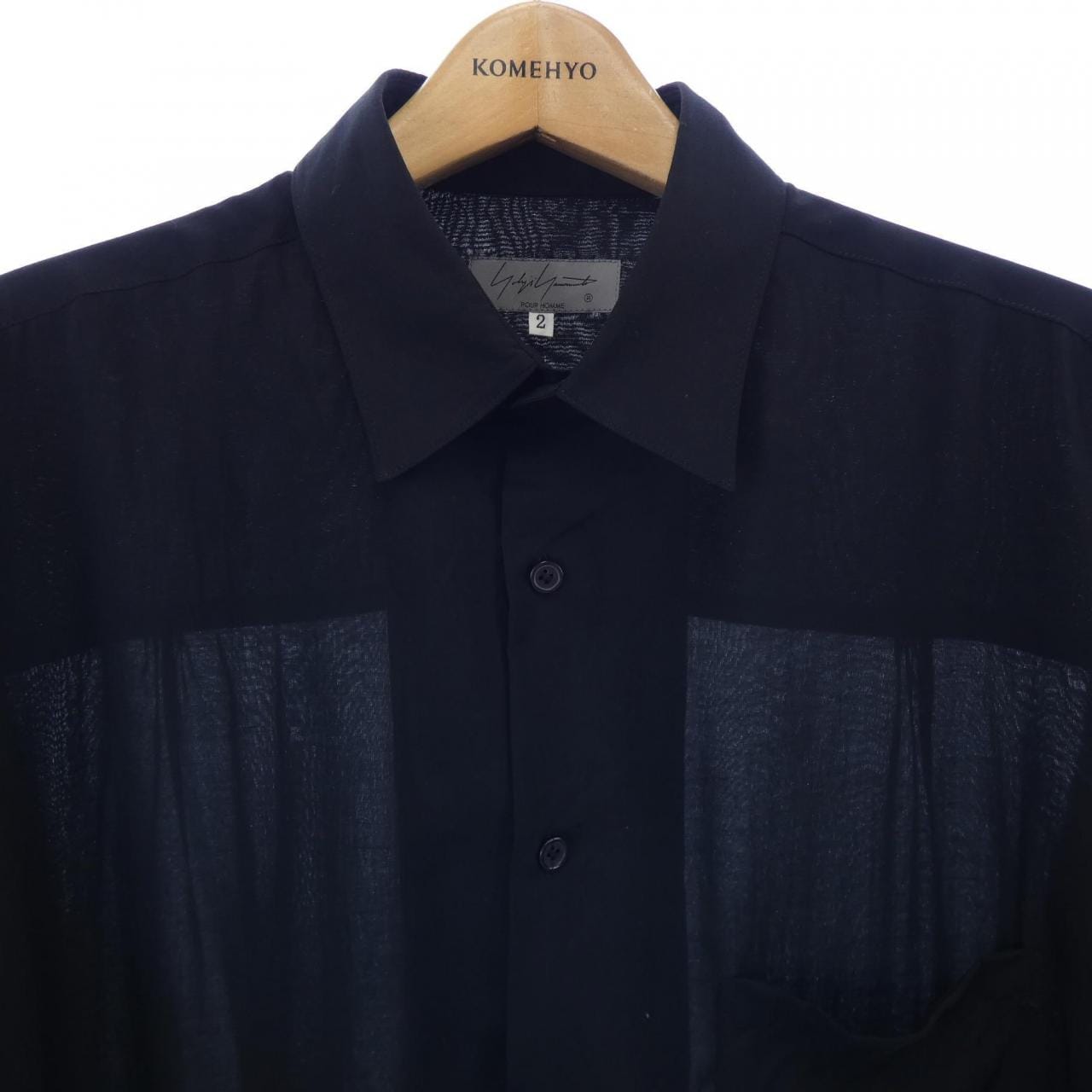 ヨウジヤマモトプールオム YOHJI YAMAMOTO POUR S／Sシャツ