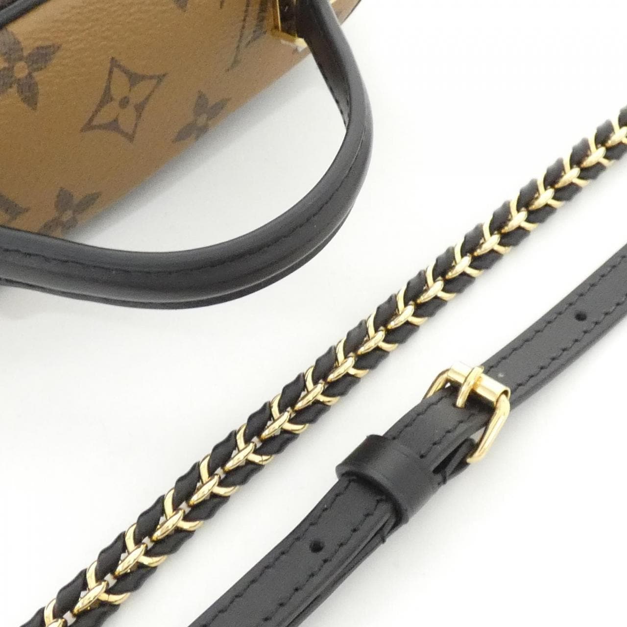 ルイヴィトン モノグラム リバース ヴァニティ チェーン ポーチ M47125 ショルダーバッグ