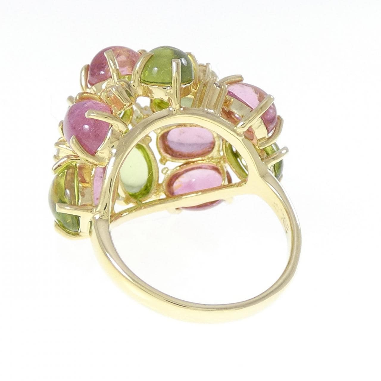 K18YG カラーストーン リング