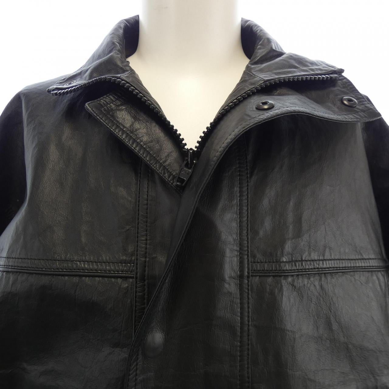 BALENCIAGA Leather Coat