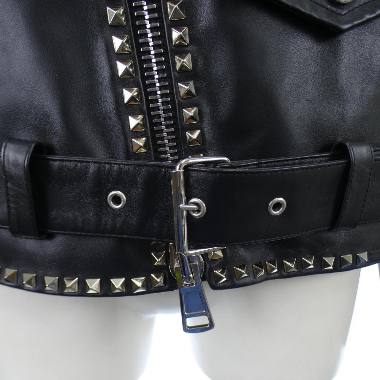 ヴァレンティノ VALENTINO レザーライダースジャケット