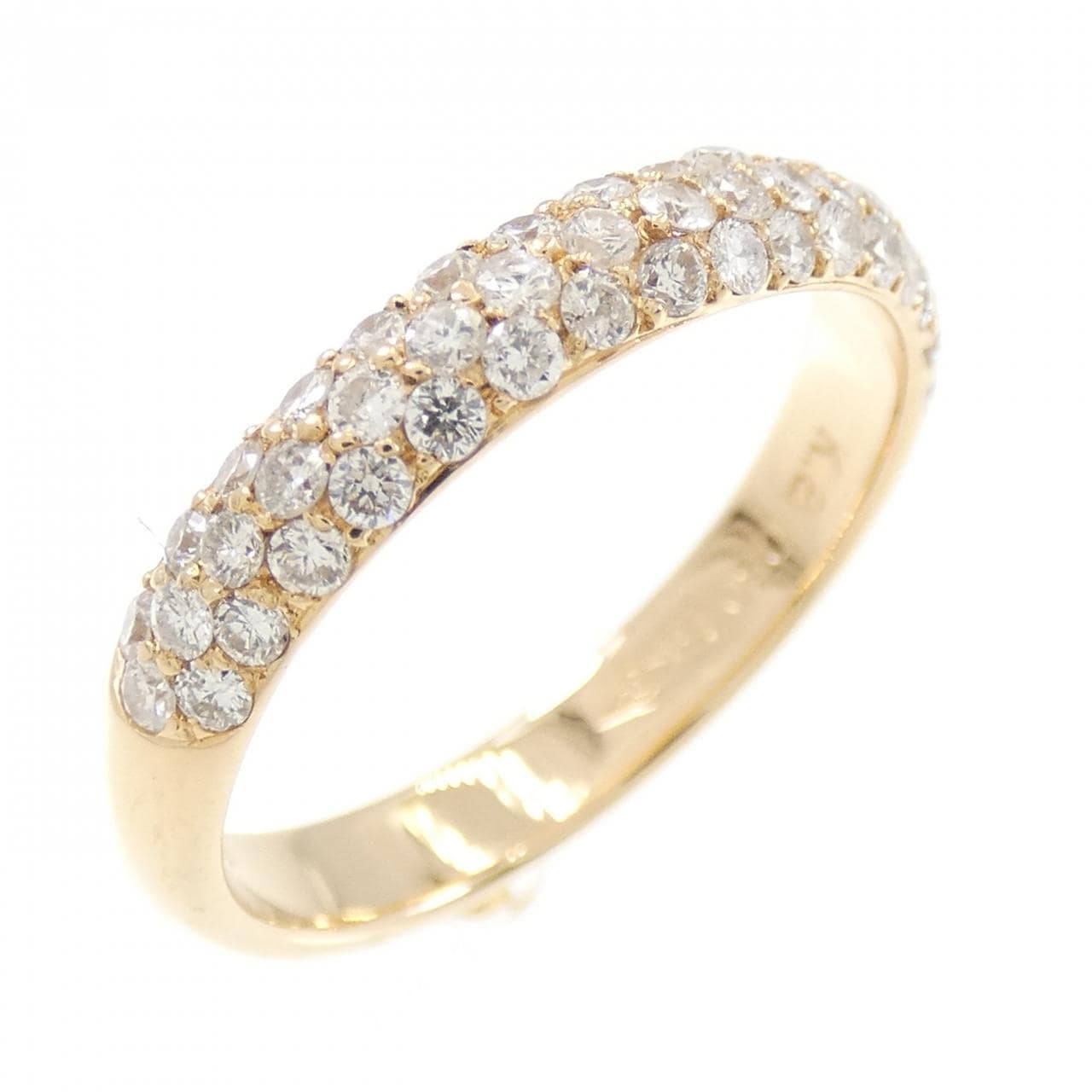 K18PG パヴェ ダイヤモンド リング 0.50CT