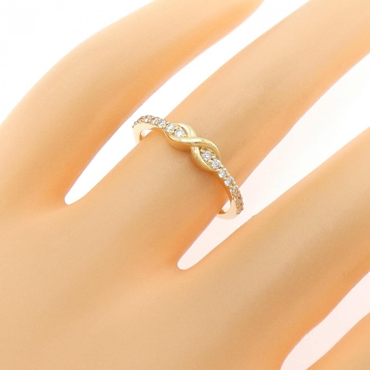 K18YG ダイヤモンド リング 0.20CT