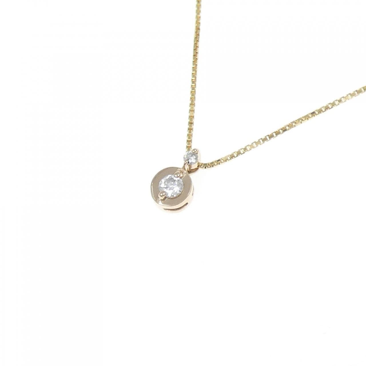 K18PG/K18YG ダイヤモンド ネックレス 0.10CT