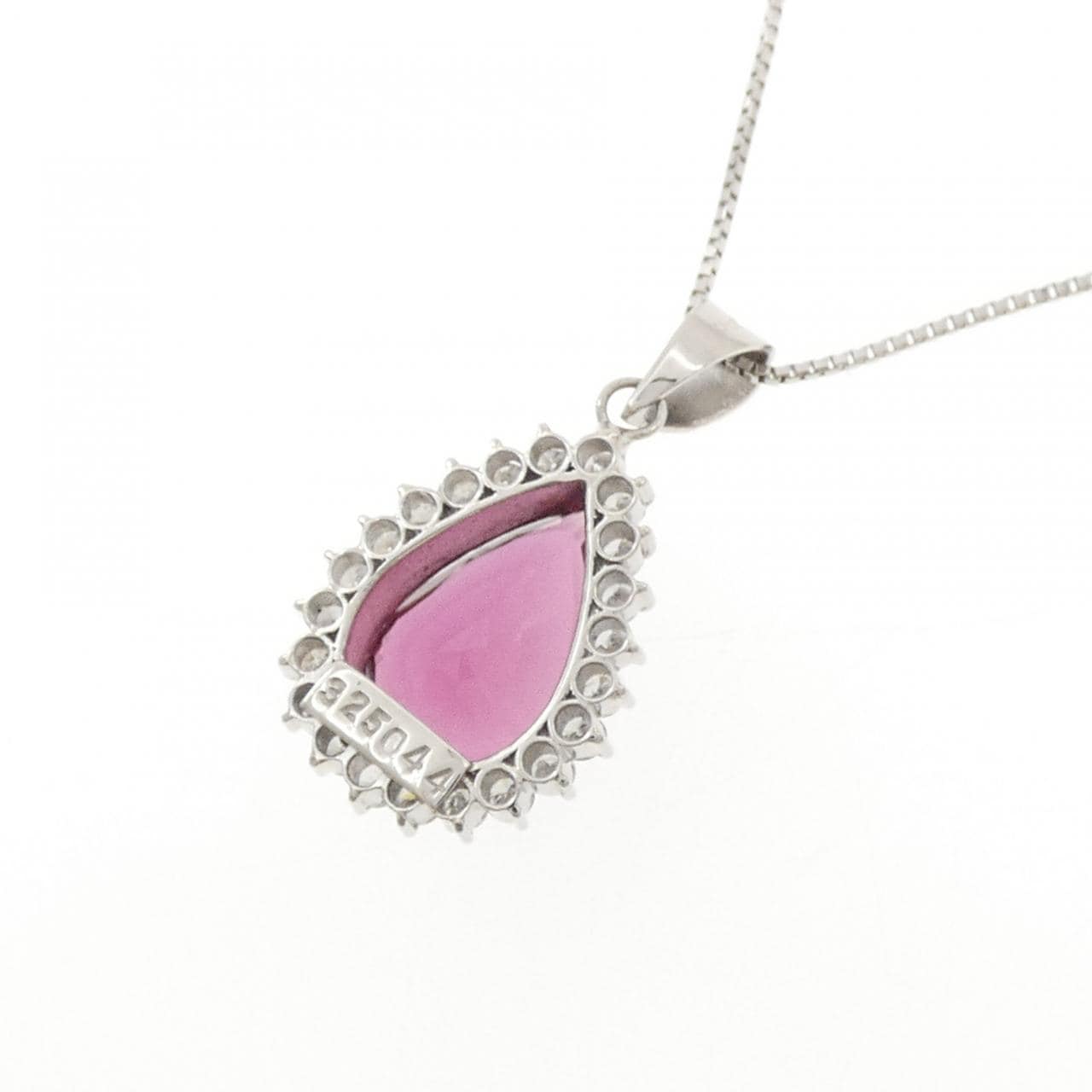 PT900/PT850 ルベライトトルマリン ネックレス 3.25CT