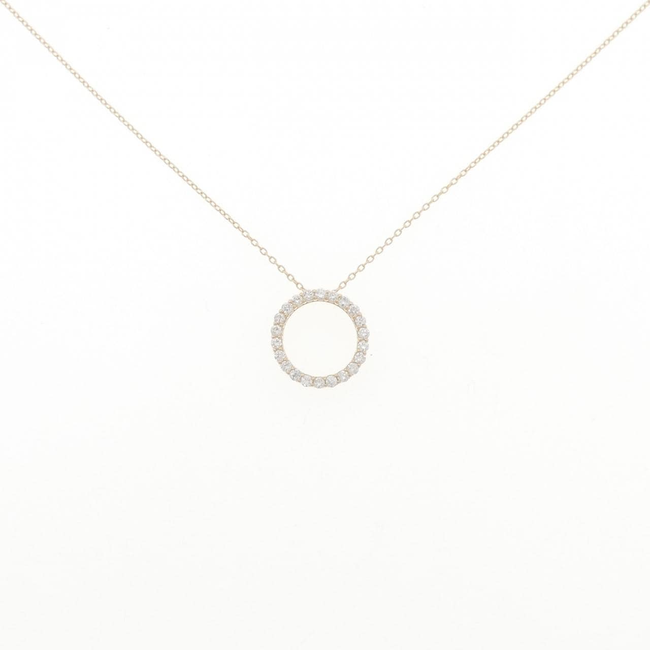 【リメイク】K10YG ダイヤモンド ネックレス 0.30CT
