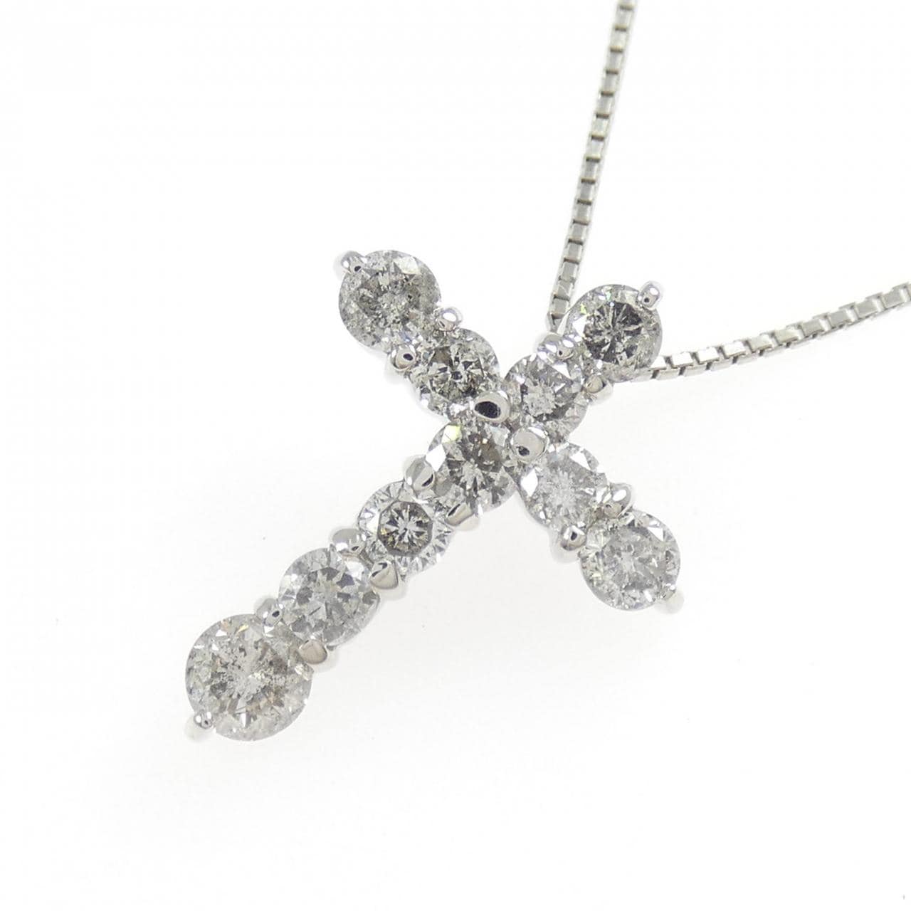 PT900/PT850 ダイヤモンド ネックレス 1.00CT