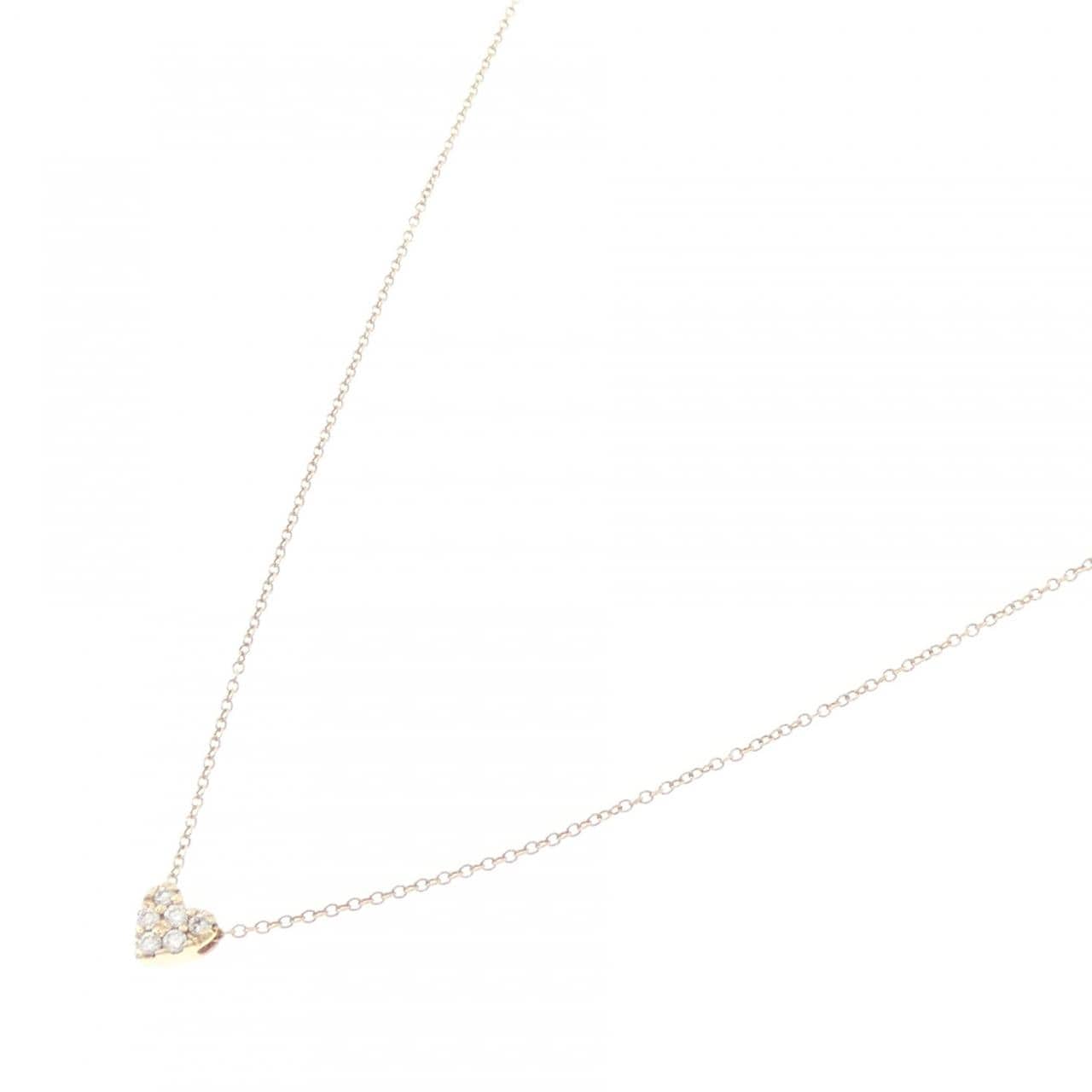スタージュエリー ハート ダイヤモンド ネックレス 0.06CT
