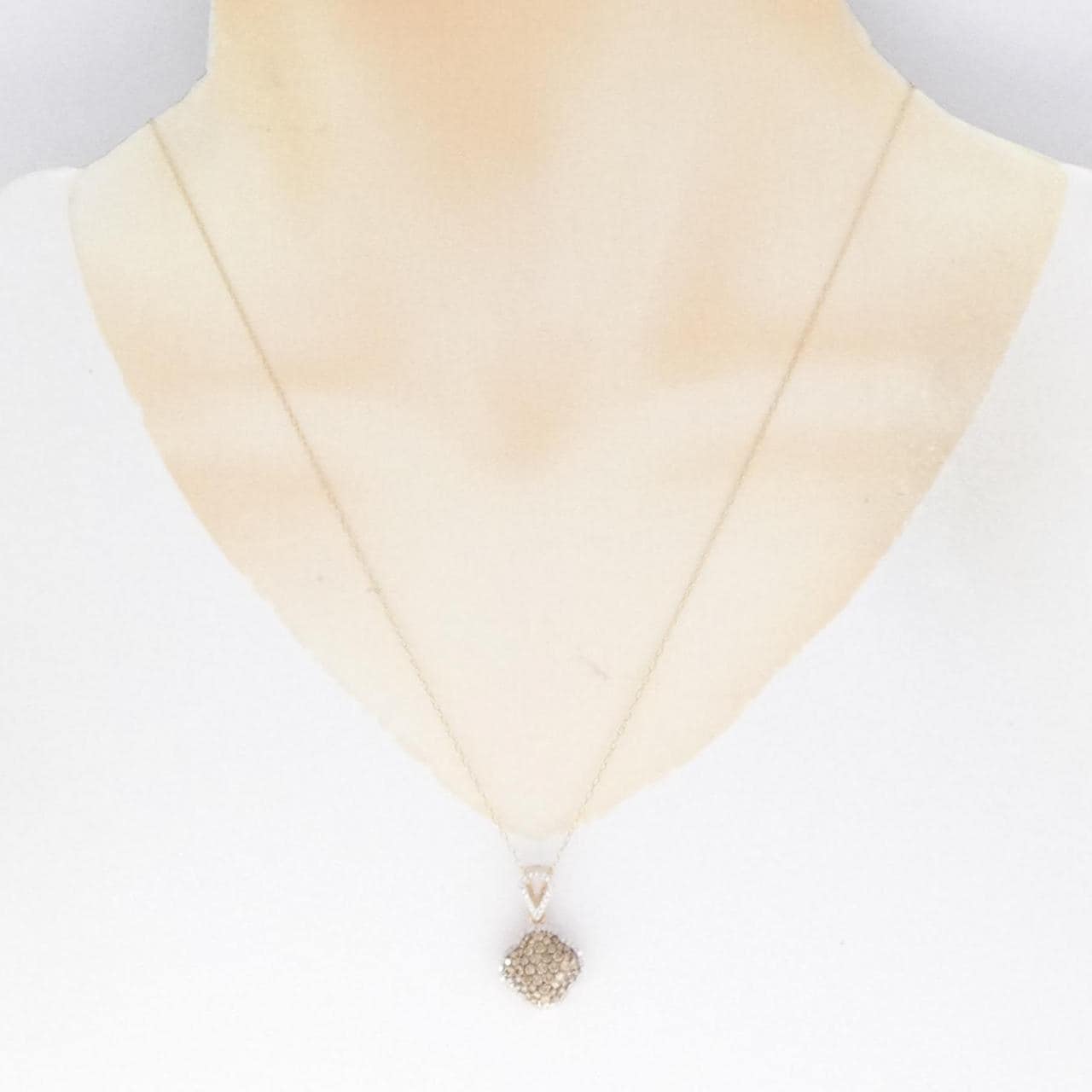 K18PG/K18WG/K18BG/K18 Diamond necklace 0.75CT