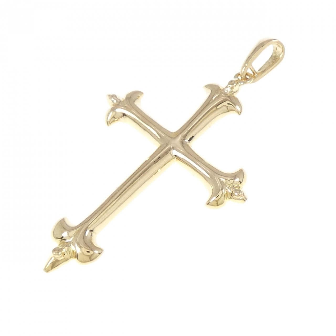 K18YG cross pendant