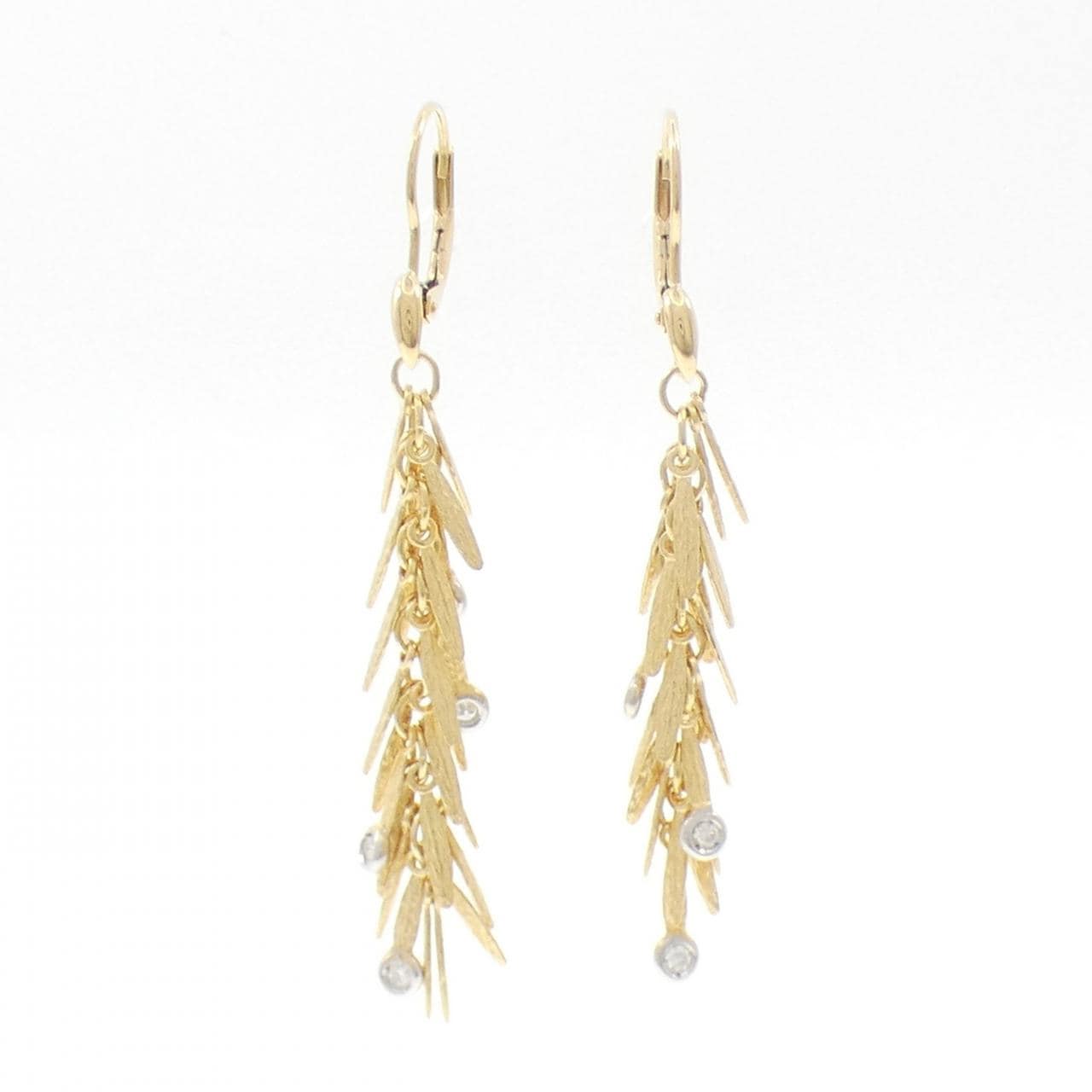 K18YG/K18WG ダイヤモンド ピアス