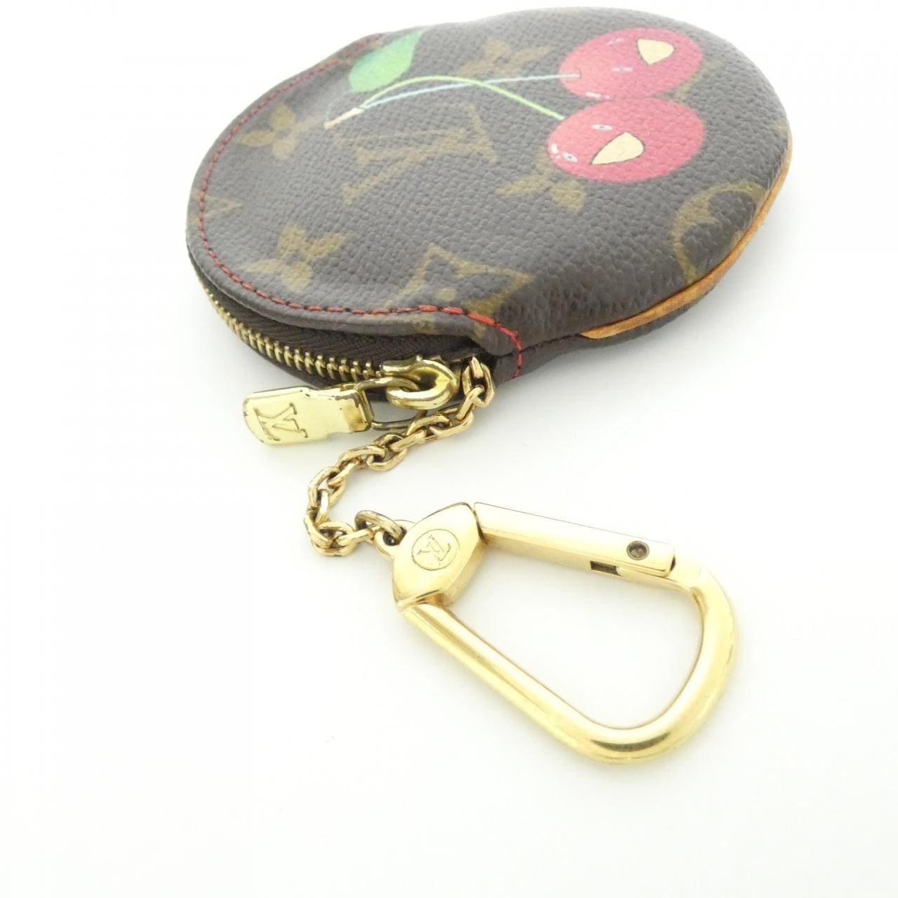 ルイヴィトン モノグラム チェリー ポルト モネ ロン M95043 コインケース