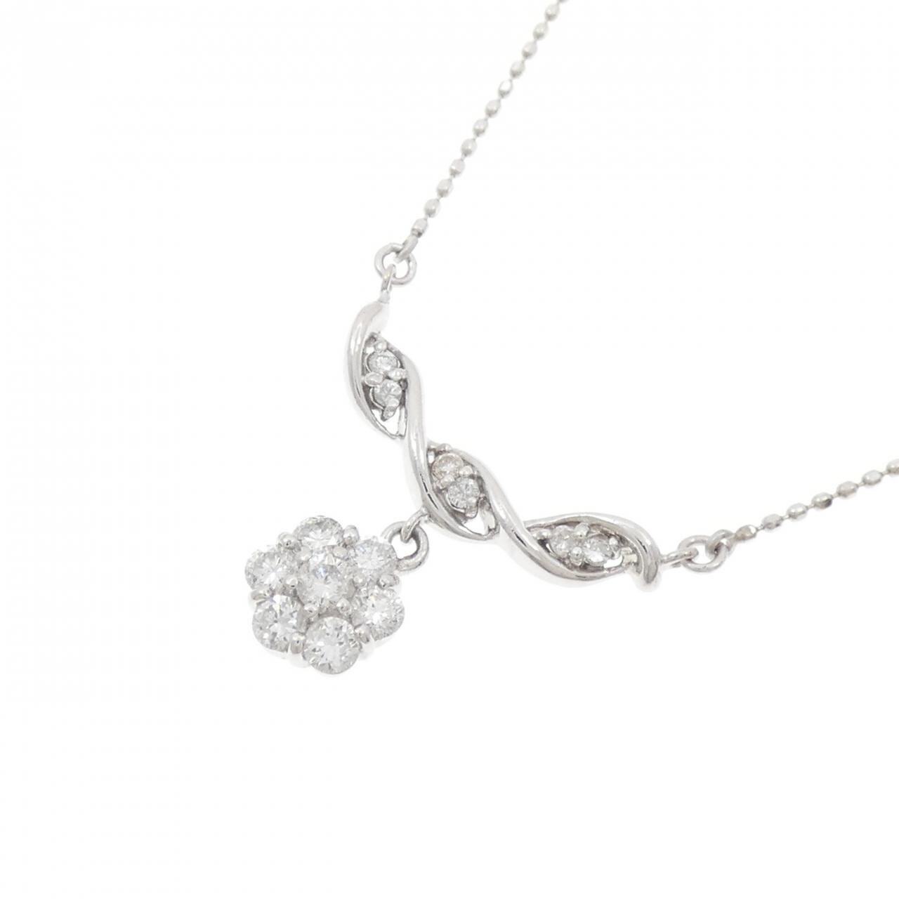 PT900/PT850 ダイヤモンド ネックレス 0.41CT