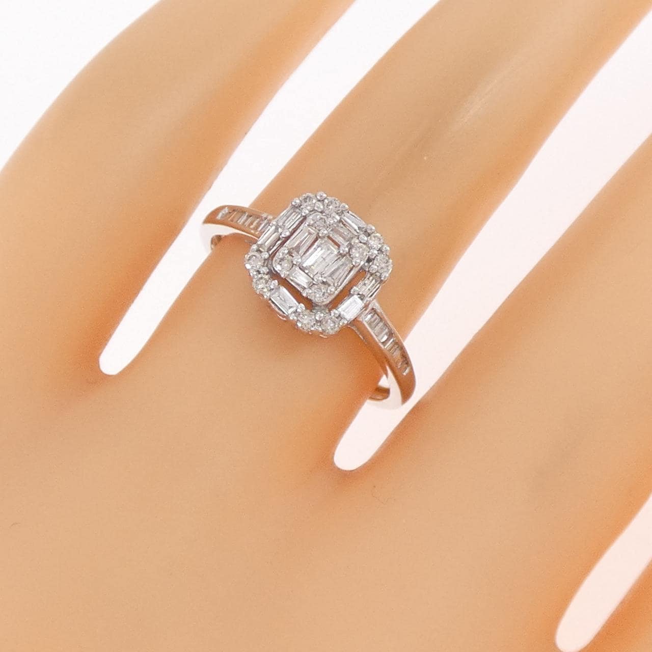 K18WG ダイヤモンド リング 0.30CT