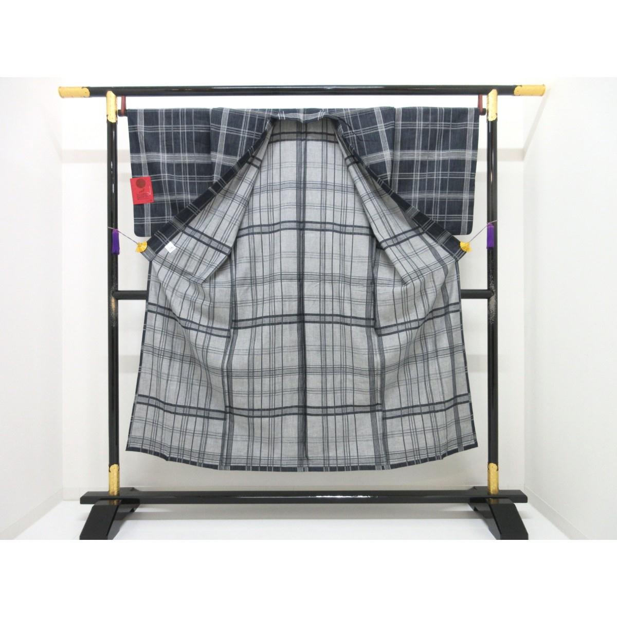 【新品】男物　単衣　岡山デニム