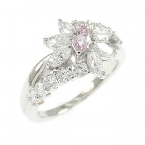 PT900 ダイヤモンド リング 0.107CT FP I1 マーキスカット