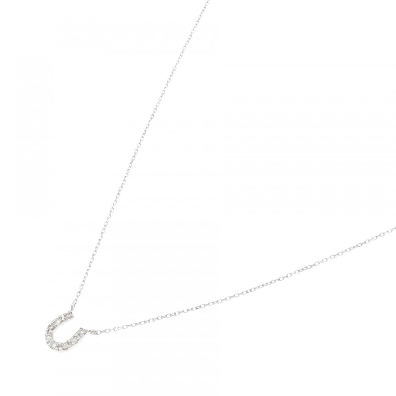 K10WG ダイヤモンド ネックレス 0.04CT