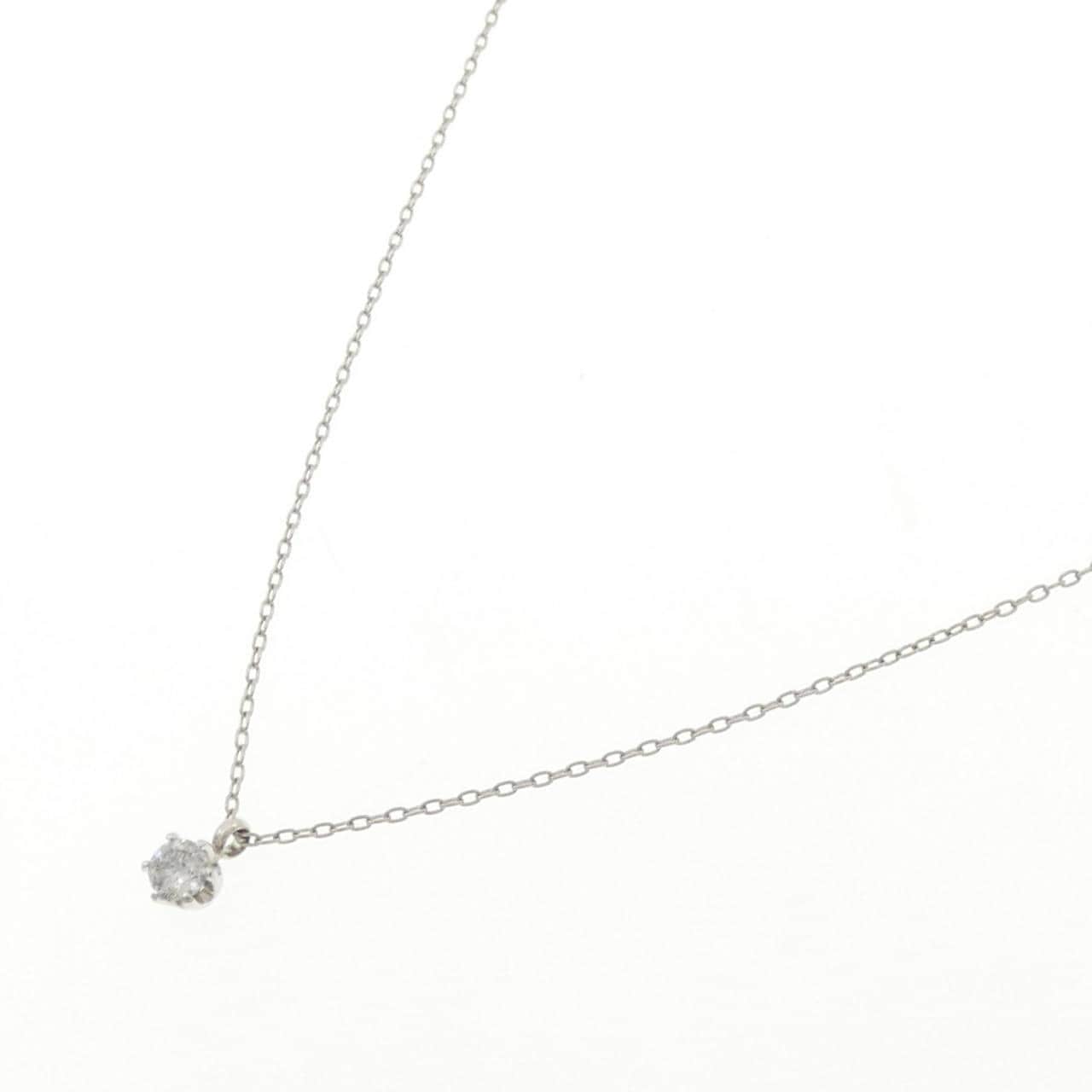 PT/PT850 ソリティアダイヤモンド ネックレス 0.12CT