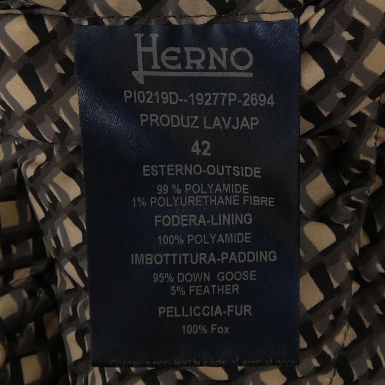 ヘルノ Herno PI0219D ダウンジャケット