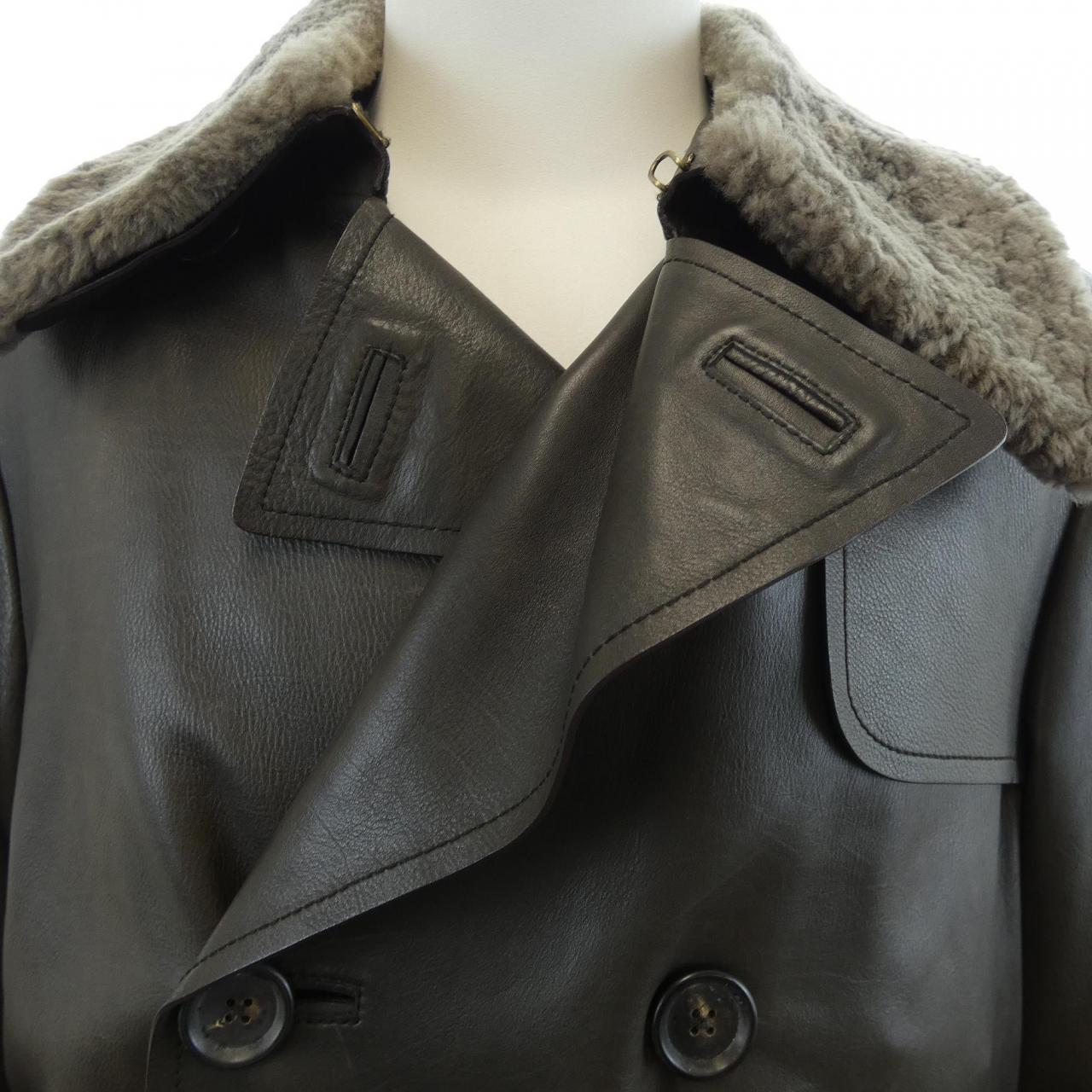 ボッテガヴェネタ BOTTEGA VENETA レザーコート
