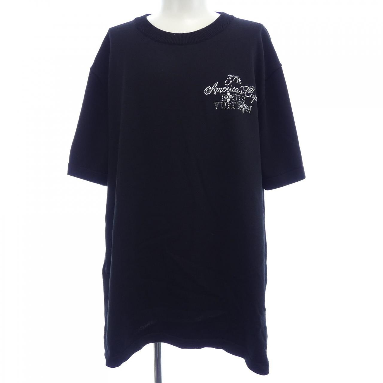 ルイヴィトン LOUIS VUITTON エンベリッシュドショートスリーブコットンクルーネック HRN57WOY8 ニット