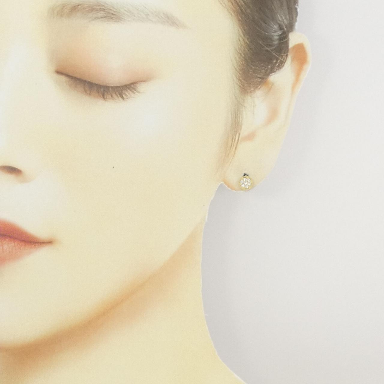 K18YG ダイヤモンド ピアス 0.2CT