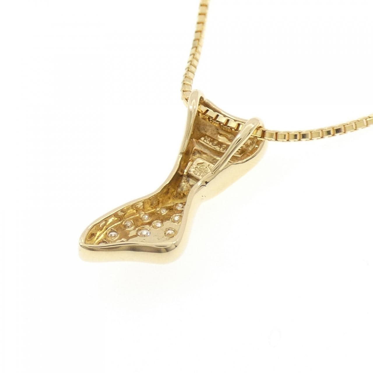 K18YG ダイヤモンド ネックレス 0.13CT