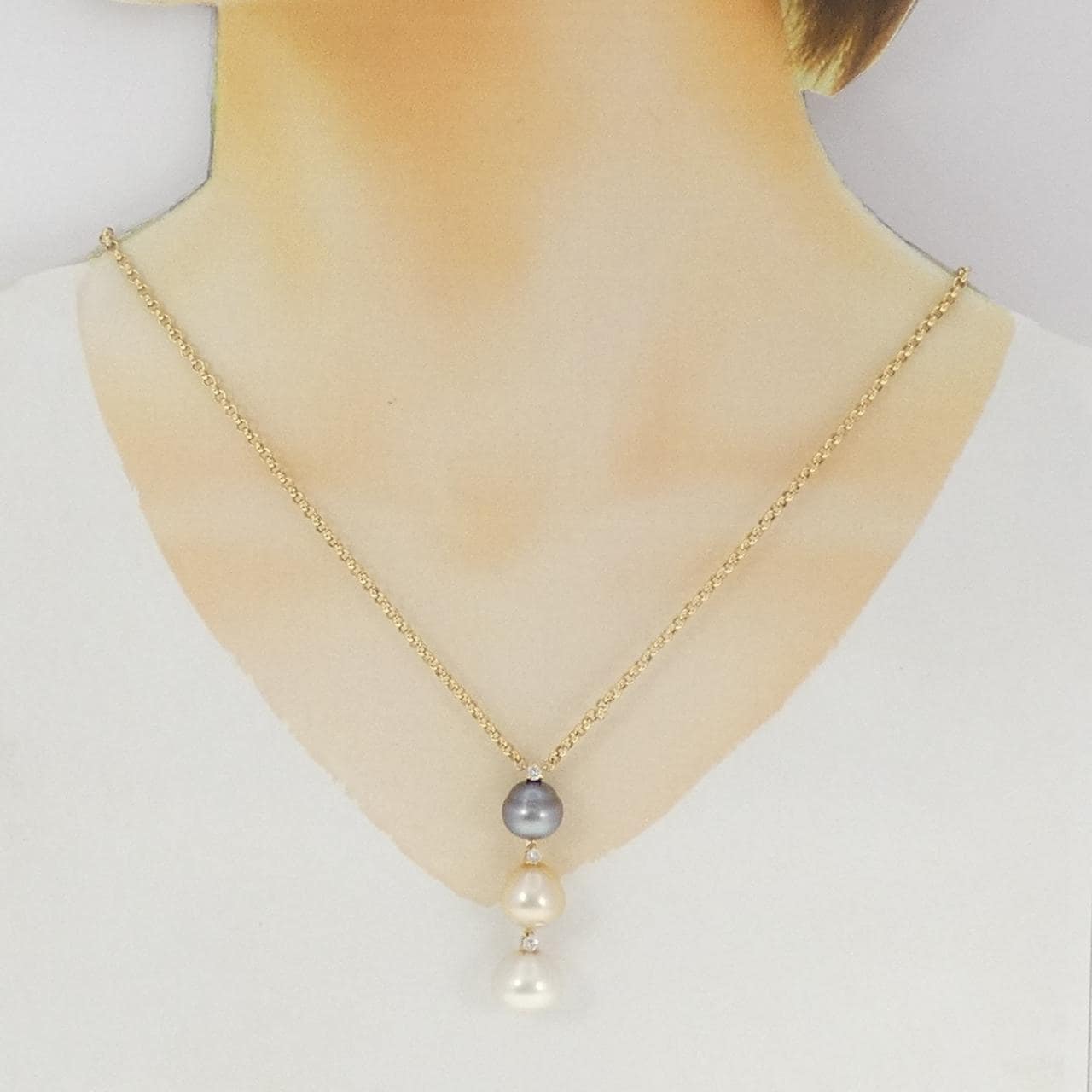 K18YG パール ネックレス