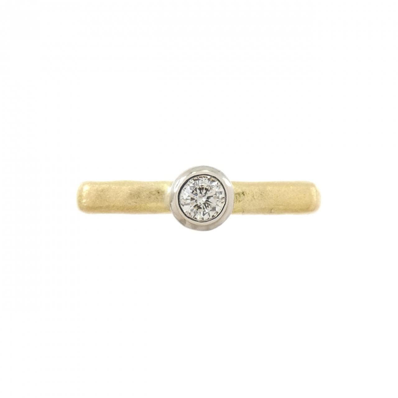 K20YG/K18WG ダイヤモンド リング 0.1CT