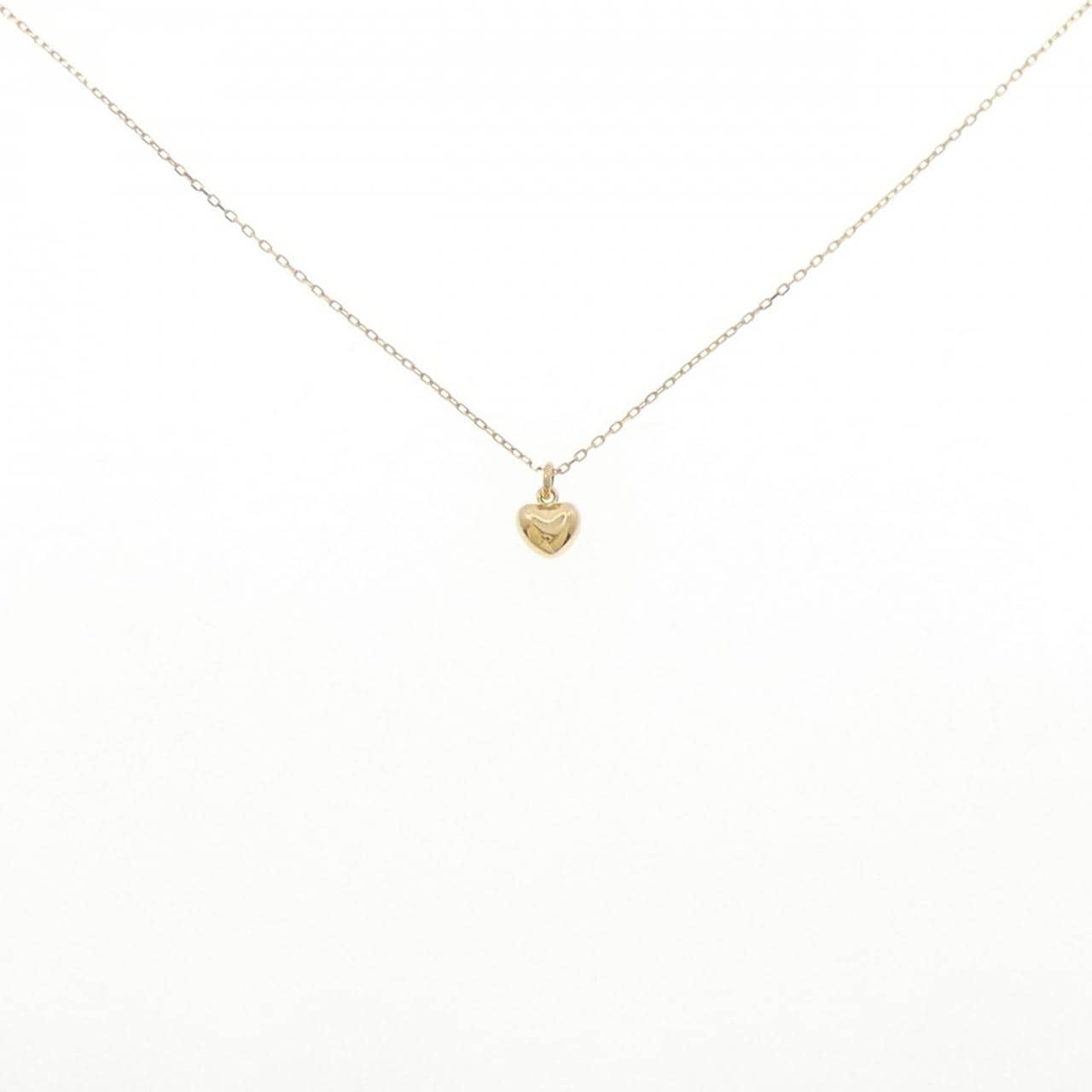 K18YG ハート ネックレス