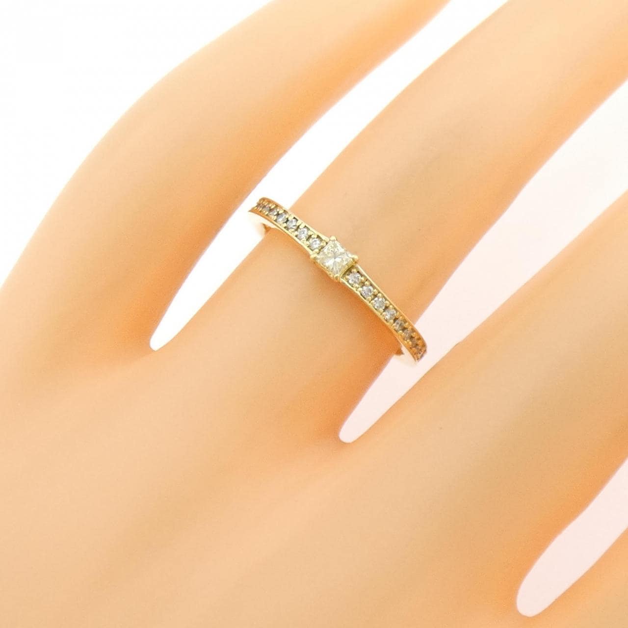 K18YG ダイヤモンド リング 0.10CT