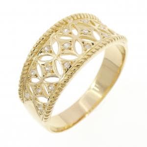 K18YG ダイヤモンド リング