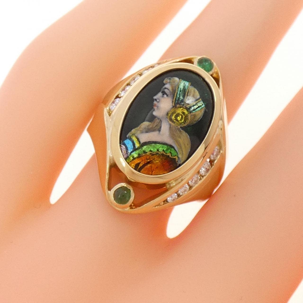 Kaji Mitsuo enamel ring