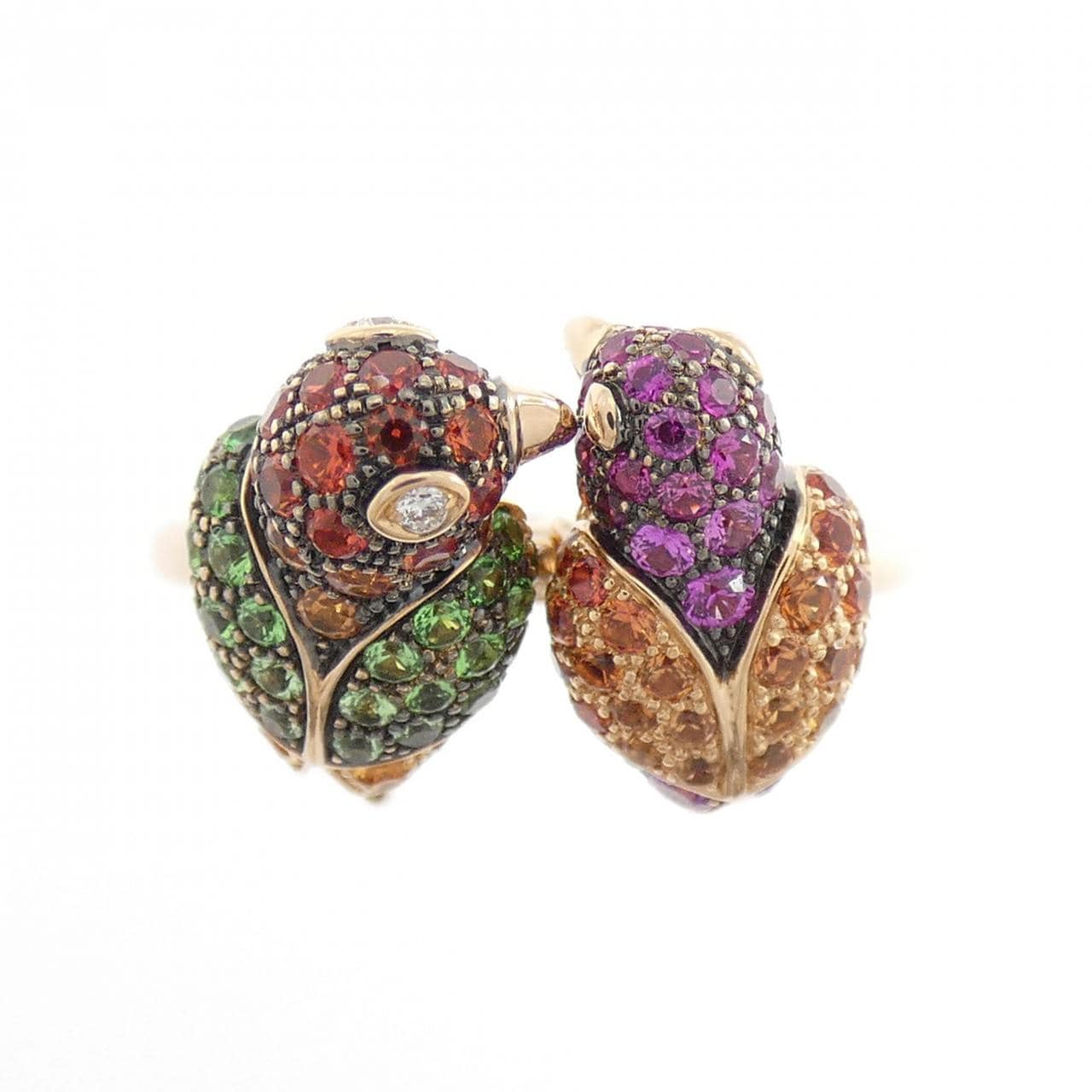 ブシュロン カラーストーン リング