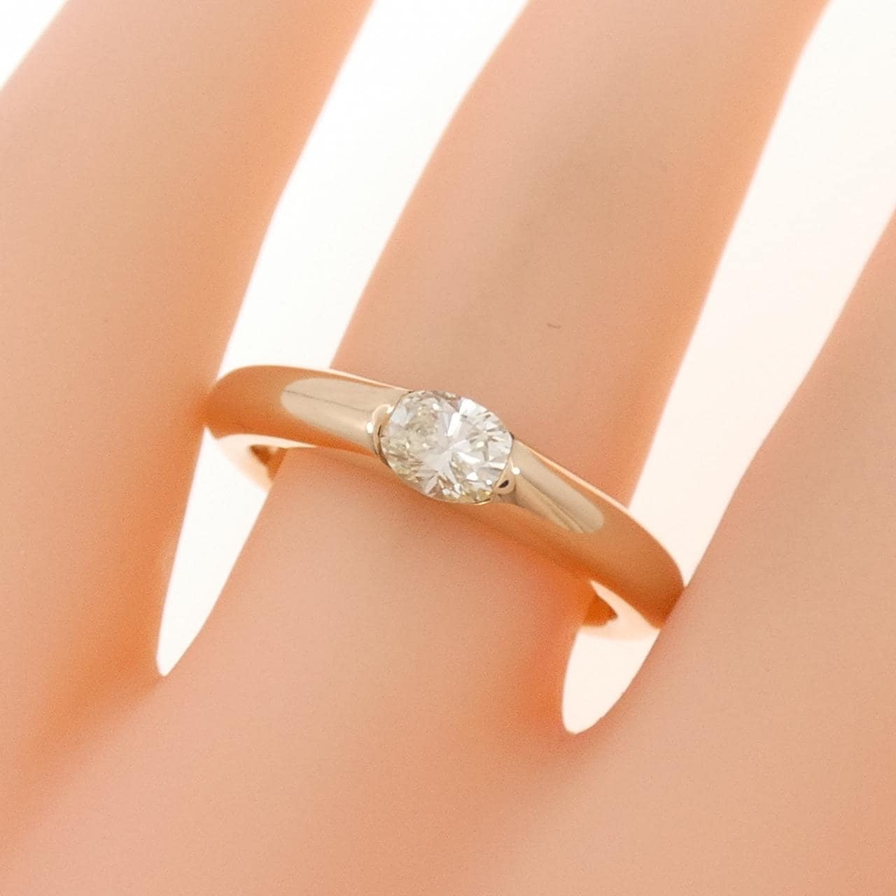 750PG ダイヤモンド リング 0.32CT