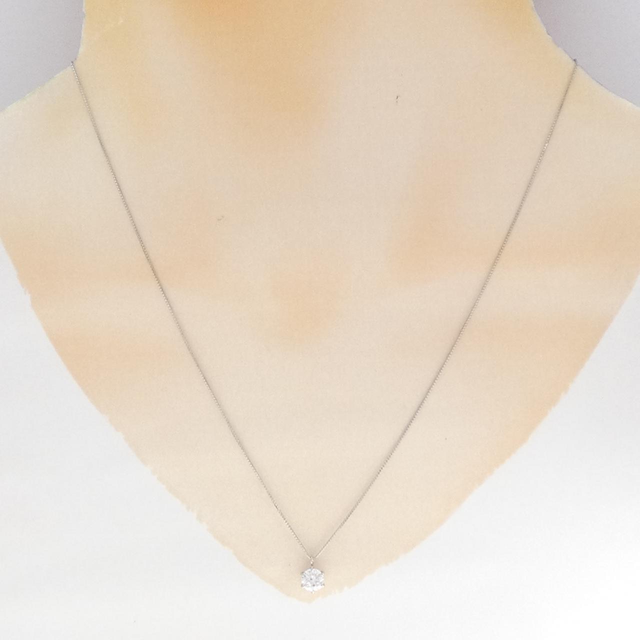 PT900/PT850 ソリティア ダイヤモンド ネックレス 0.544CT E SI2 Good