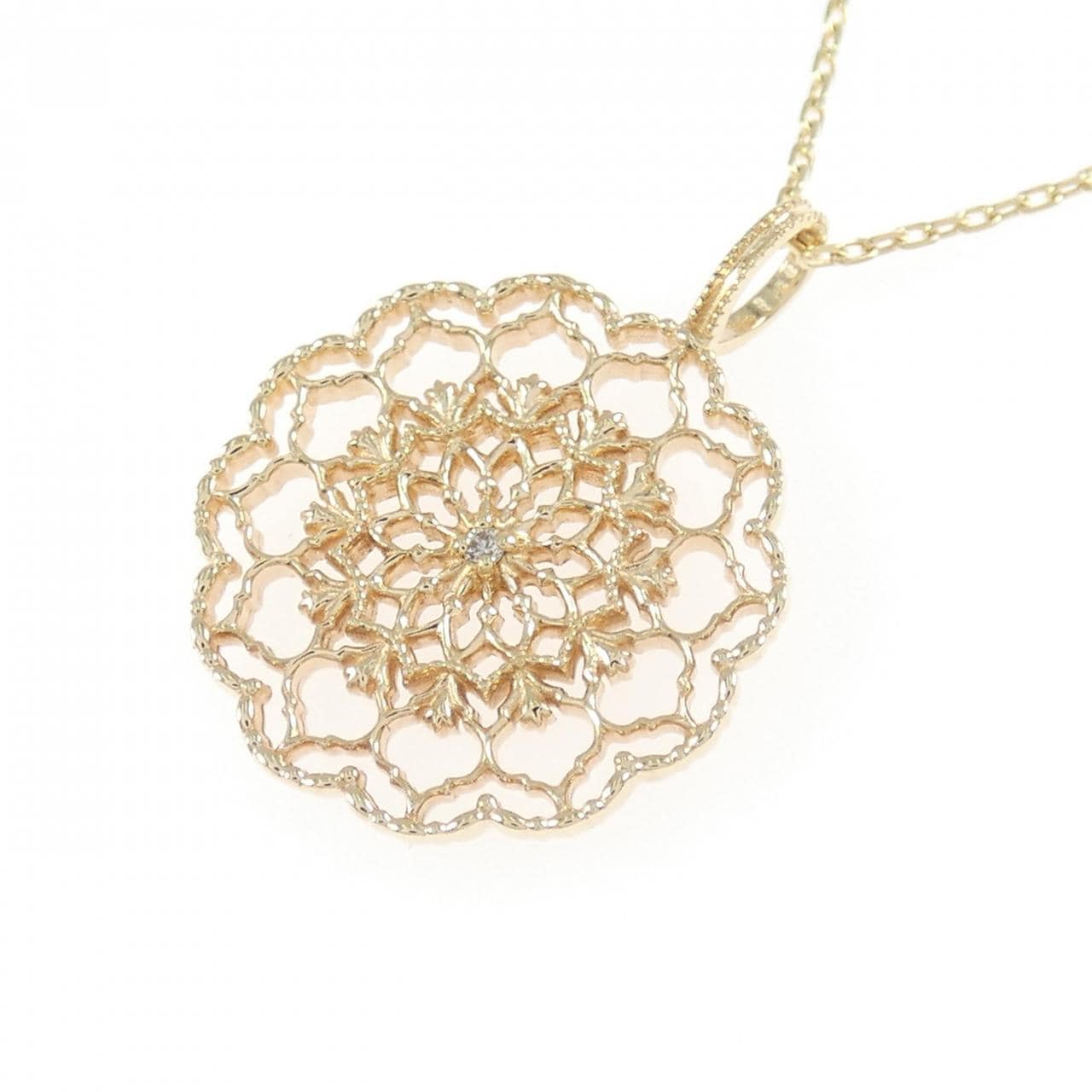 アガット ダイヤモンド ネックレス