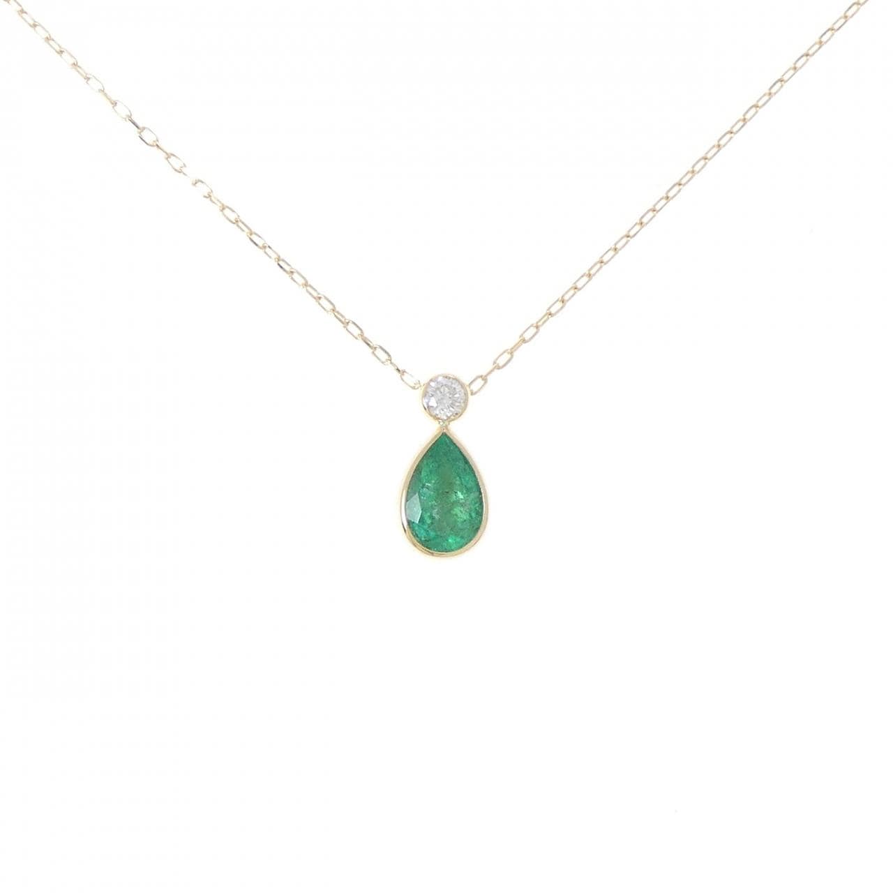 K18YG エメラルド ネックレス 1.00CT