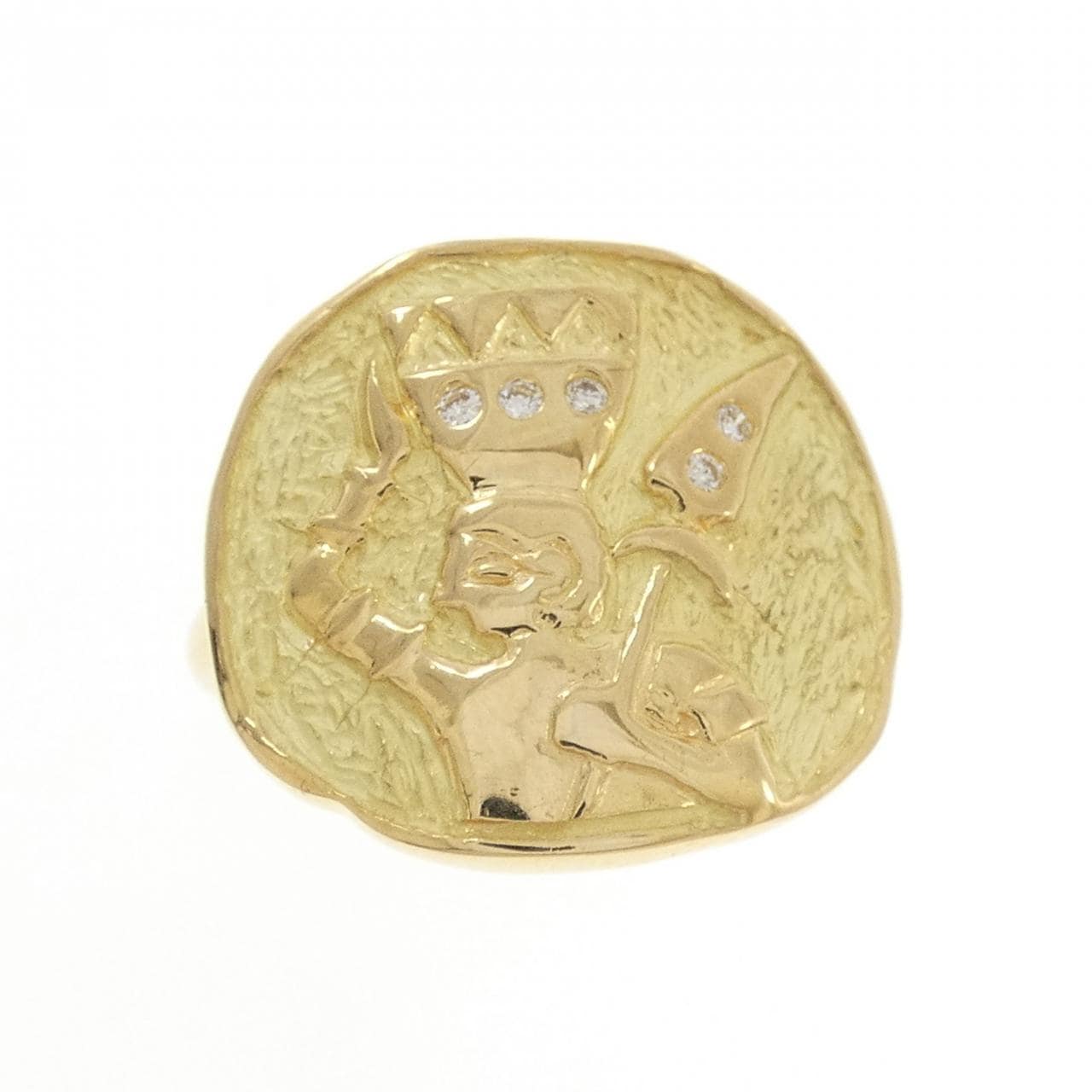 K18YG ダイヤモンド リング 0.05CT