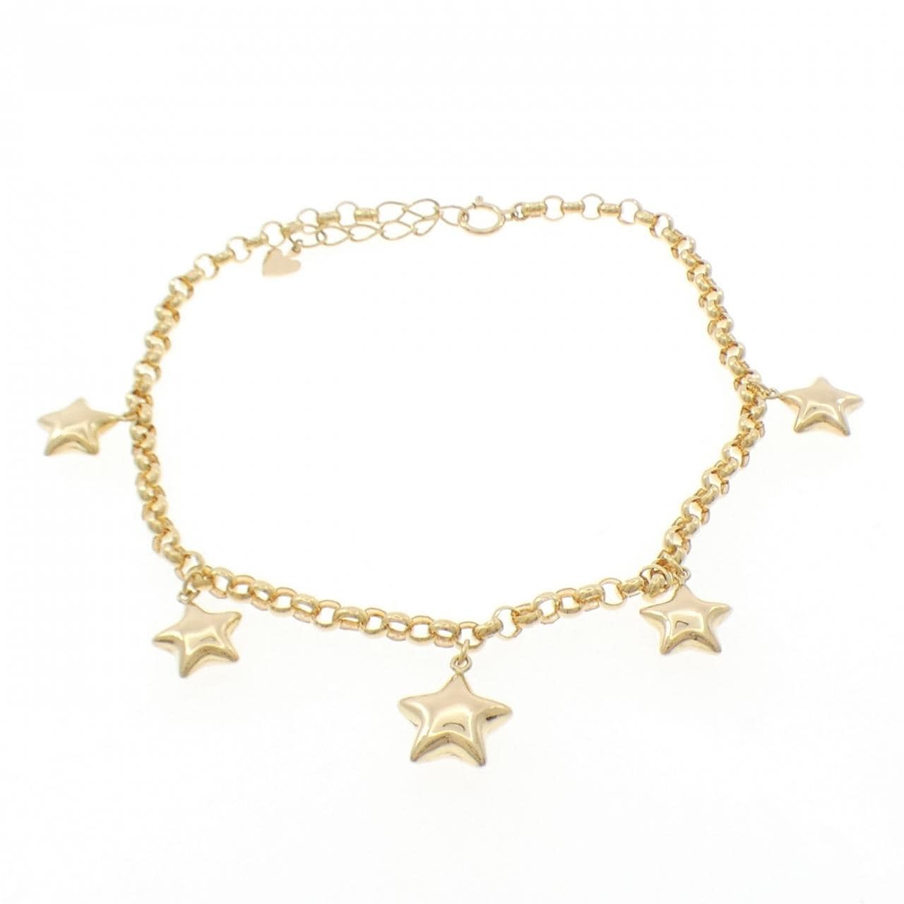 K18YG スター ブレスレット
