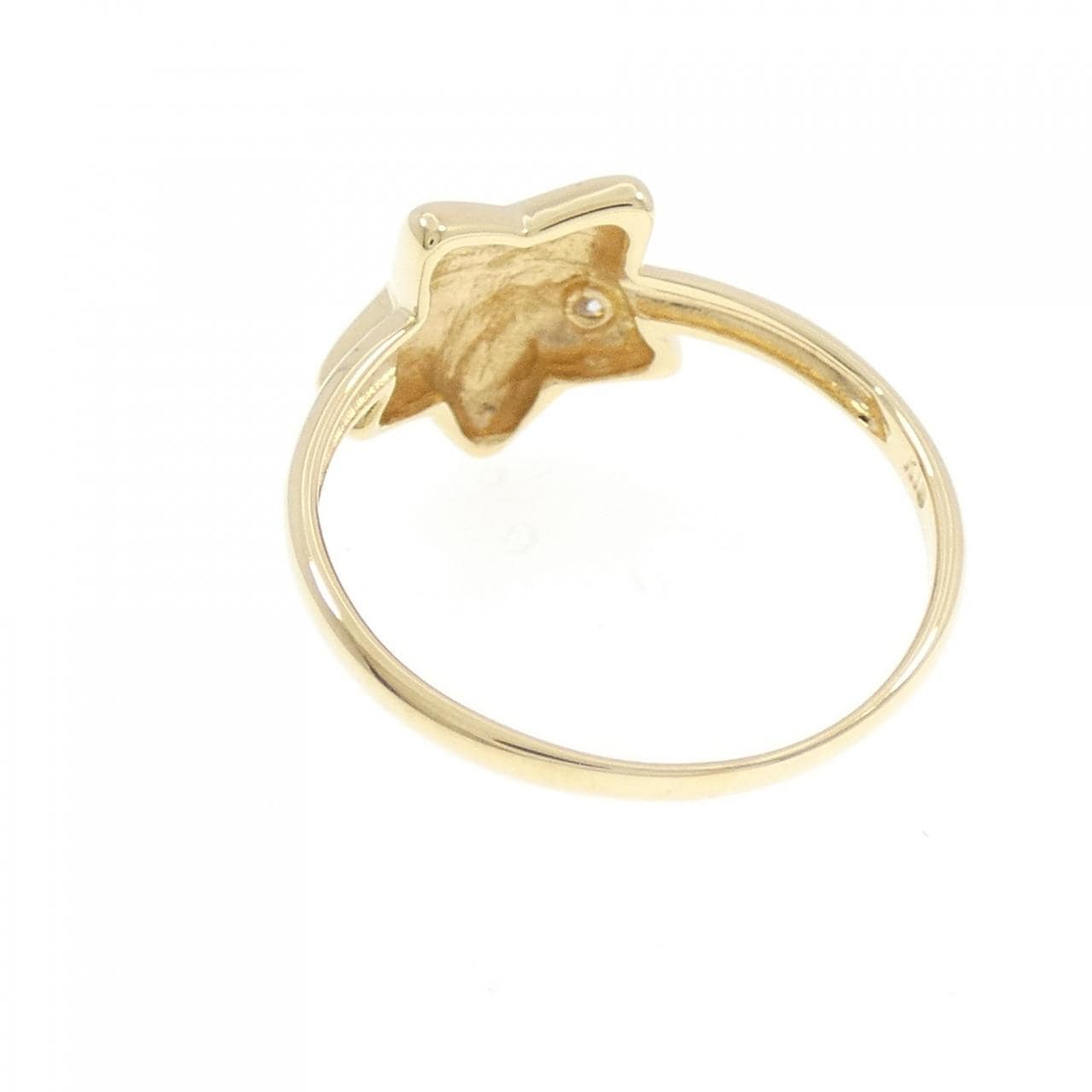 K18YG スター ダイヤモンド リング 0.02CT