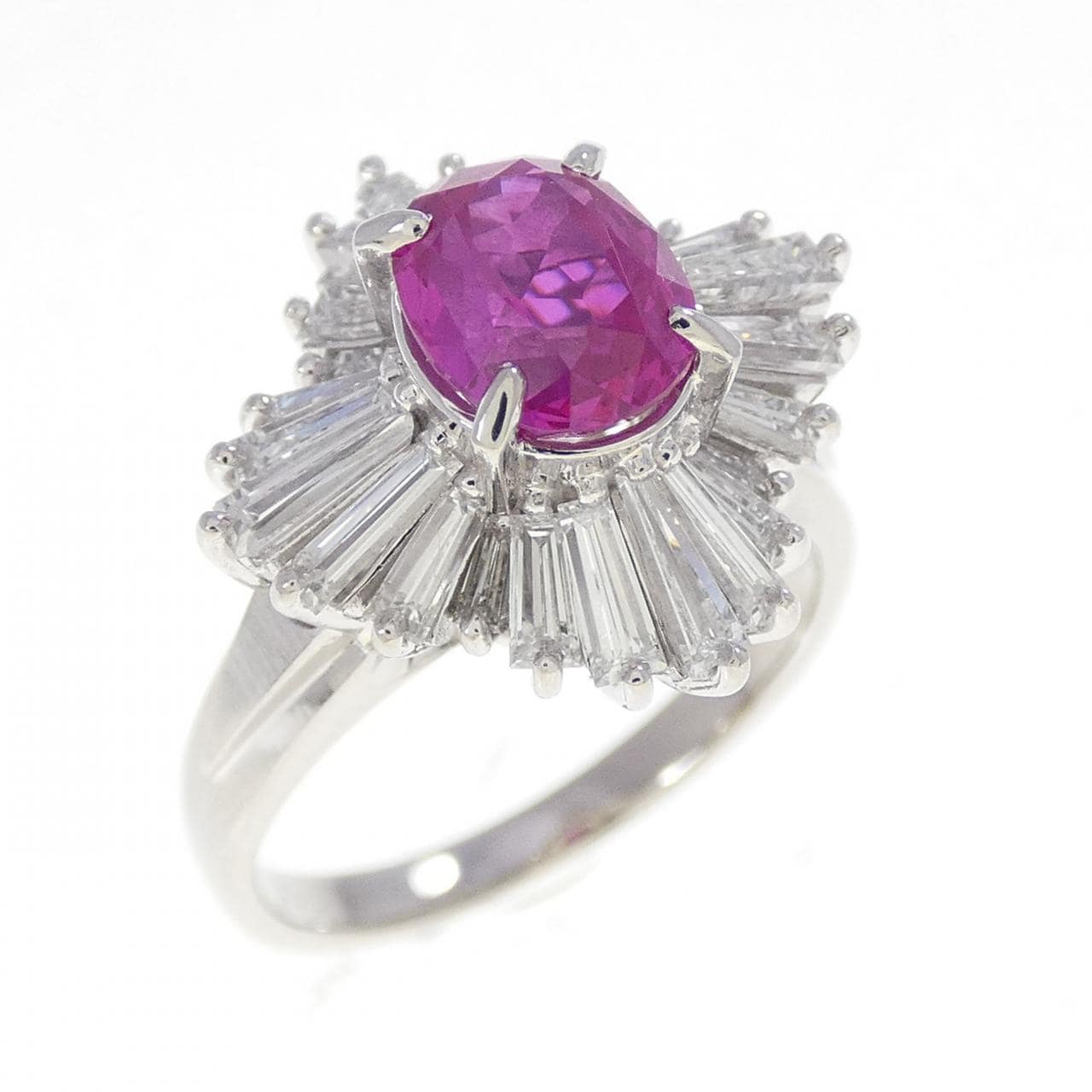 PT900 ルビー リング 1.46CT