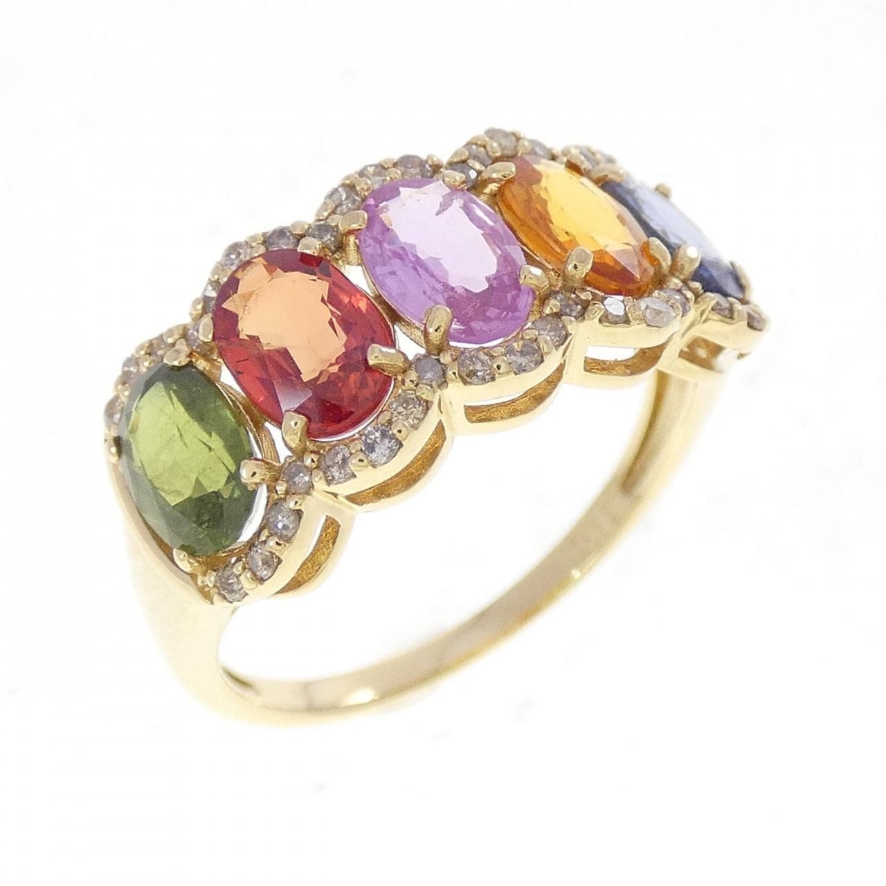 K18YG サファイヤ リング 3.00CT